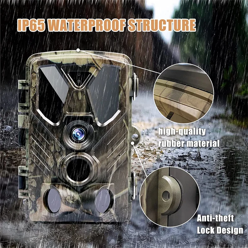 Hunting Trail Camera Trail Camera Wildlife Trail Camera Wireless Hunting Cameras 36MP4K 940NM IR Night Vision PhotoTraps Tracking Cam Surveillance