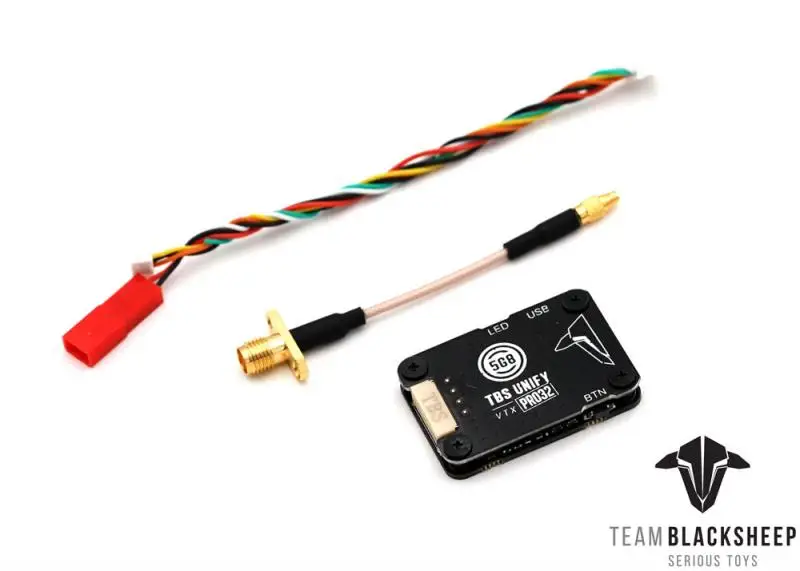 

Original TBS UNIFY PRO32 HV(MMCX) 5.8G 1W+ 1000mW 2-6S Pitmode VTX FPV Video Transmitter Built-in Microphone for FPV Long Range