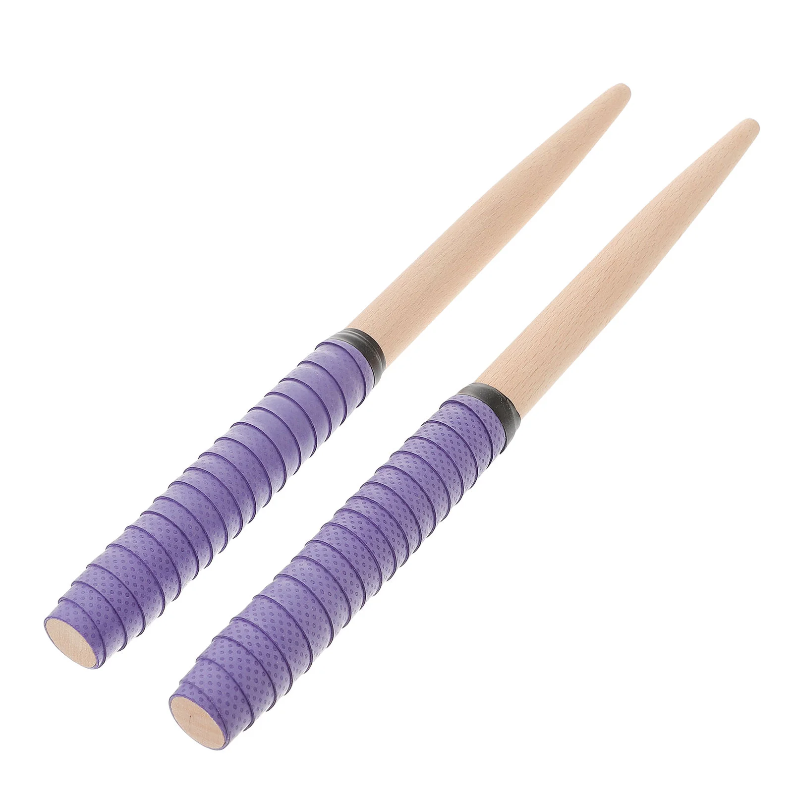 

1Pair Wooden Drum Sticks Drum Mallets Wood Tip Drumstick Percussion Instrument Accessories for Kids Adults Lovers Purple