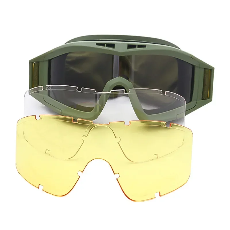 

Военные пылезащитные фанатские мотоциклетные очки для стрельбы, тактические Спортивные противопустынные ударные очки
