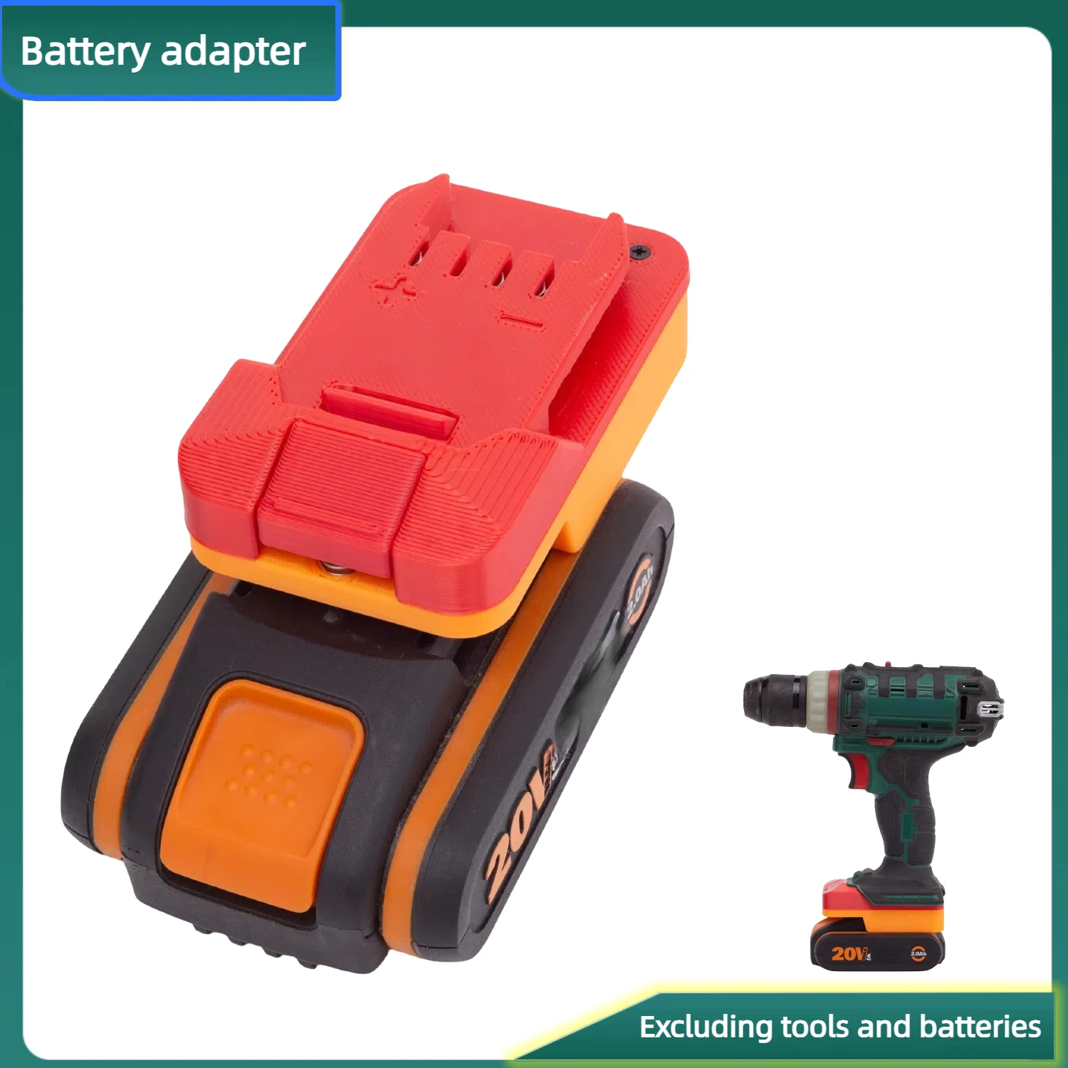 

For WORX 20V 4PIN Lithium Battery Converter TO PARKSIDE X20V Battery Series Cordless Drill Tool Adapter (Only Adapter)