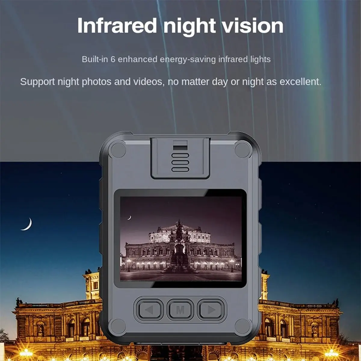 (BOFF) Wifi 핫스팟 HD 1080P 미니 카메라 스포츠 카메라 레코더 야외 법 집행 기관 야간 투시경 비디오 레코더(A)