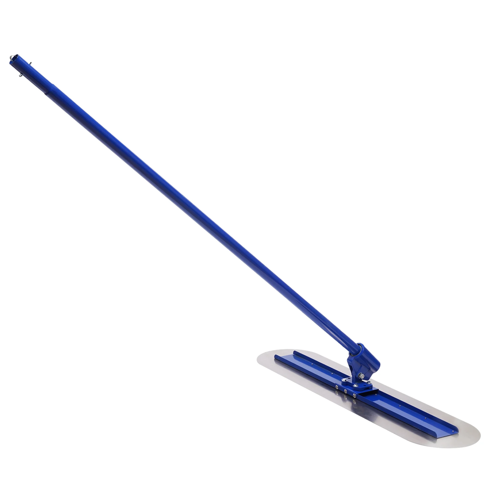 48 x 12 Inch Stainless Steel Concrete Trowel Cement Finishing Tool Round End Extended Handle Adjustable Turbine Connector