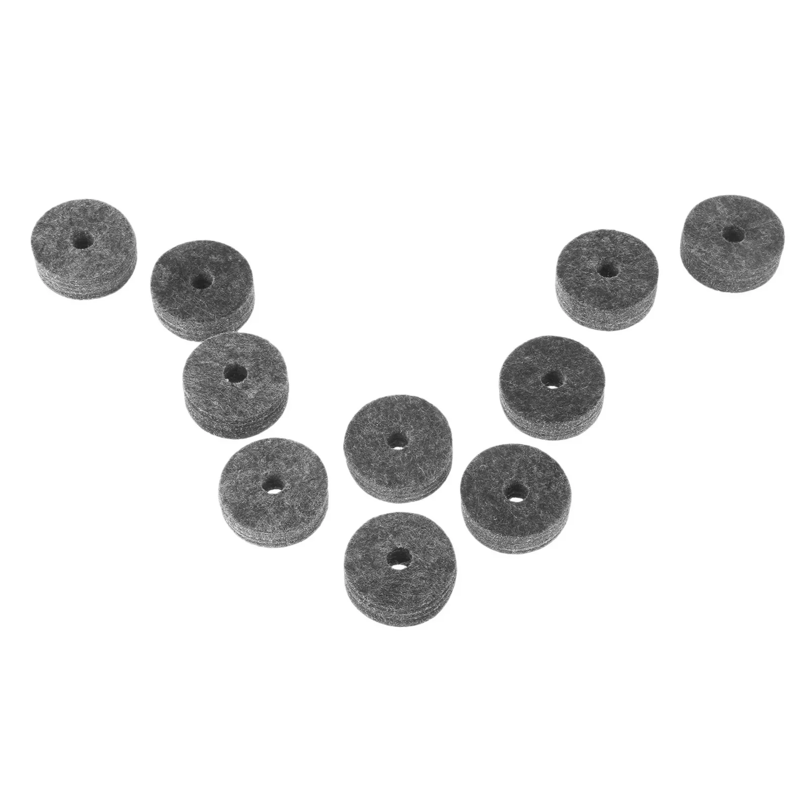 Drum Replacement Parts 10 Pcs Cymbal Hi-Hat Felt Pads Felt Strap Button Washer Cymbal Stand Washer Bass Drum Silencer Pads Stackers