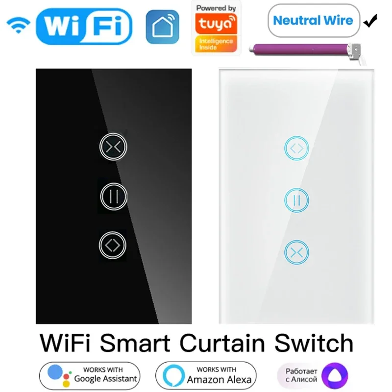 Tuya Wifi Smart Curtain Blind Switch Per Tapparella Motore Elettrico Google Home Alexa Echo Controllo Vocale Fai Da Te Smart Home Life