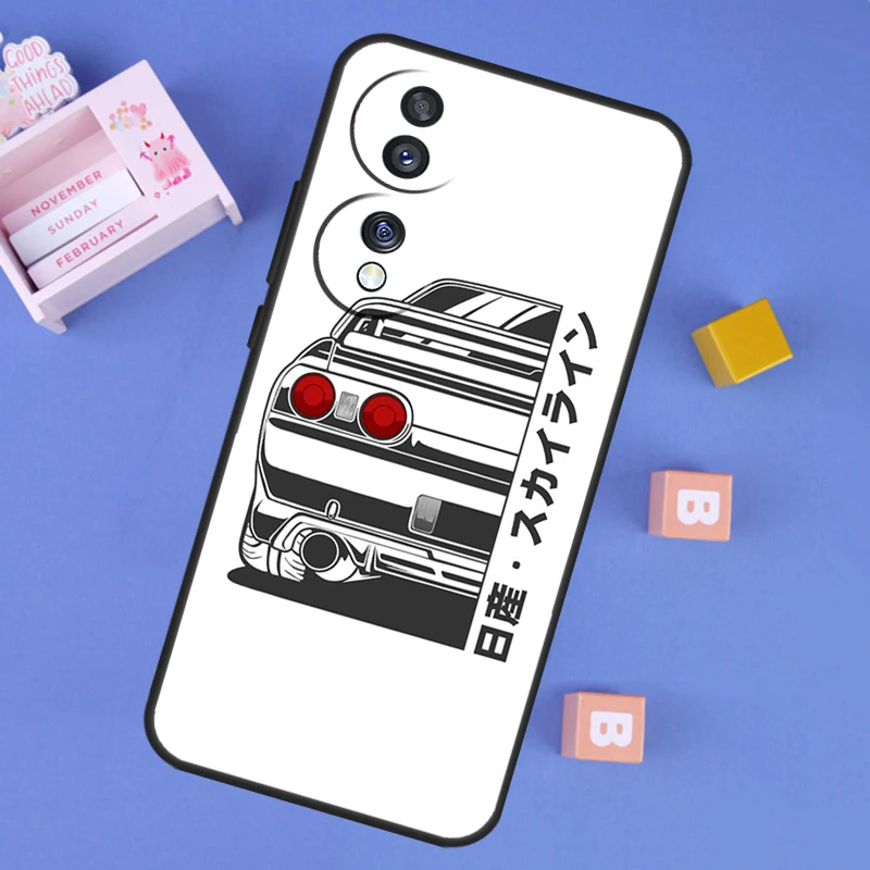 JDM Skyline Car Design Protective Phone Case