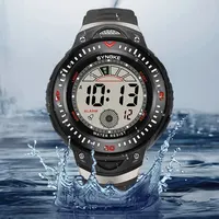 SYNOKE New Men Mountaineering Digital Watch Waterproof Shock Resist Large Screen Outdoor Running Student Fashion Watch Handsome 2