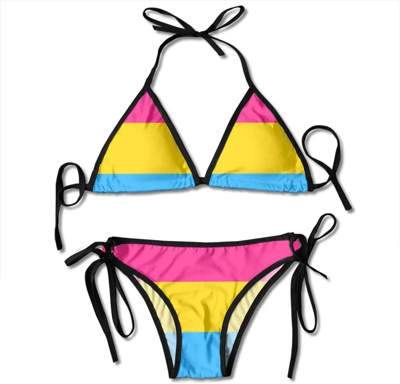 New Fashion 3D Printing Swimsuit Women Sexy Two Pieces Low Waist Halter Bathing Suits Beach Bikini Surprise Gift Sex  Bikini