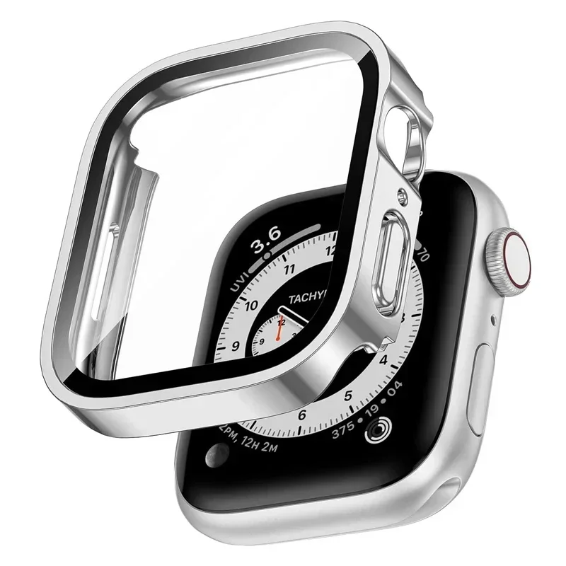 Premium Tempered Glass Protective Cover for Apple Watch - Durable Screen Shield & Band Accessory