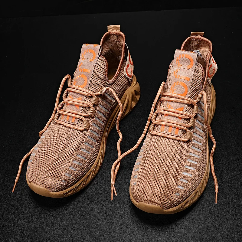 Running Shoes Men Knit Athletic Sport Blade Cushioning Jogging Trainers Off White Women Tennis Chunky Sneakers Plus Size 39-46