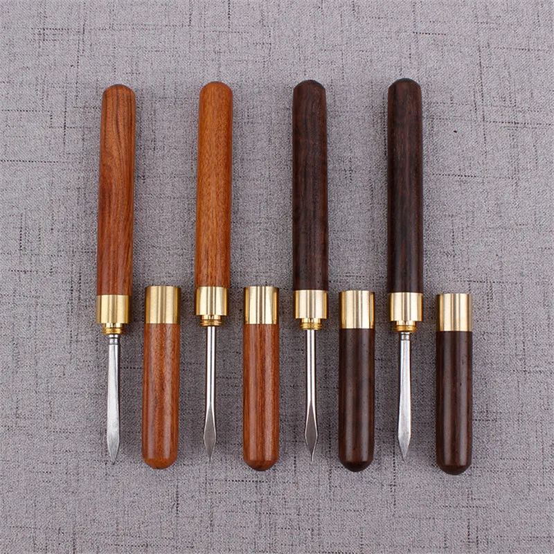 Tea cutter 1Pcs Stainless Steel Chinese Puer Tea Needle Cutter Damascus Tea Knife Pro Breaking Prying Brick Tools