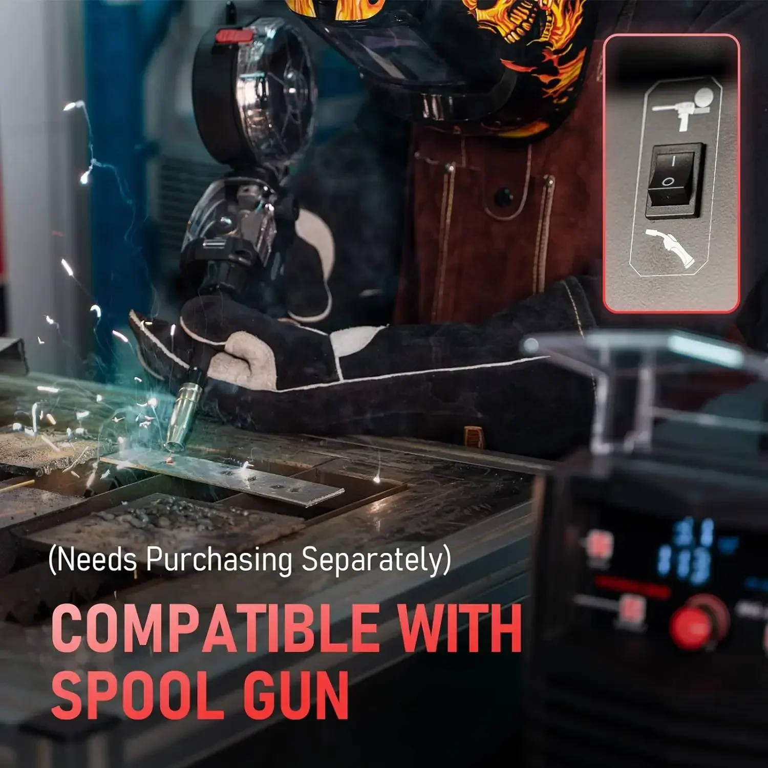 MIG-250 PRO Aluminum MIG Welder, 250Amp 220V, Gas MIG Gasless Flux Core Welding Machine MIG/Lift TIG/Stick 4 in 1 Welder 3