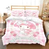 Cartoon My Melody Duvet Cover Pillowcase Bedding Set Adult Boy Girl Bedroom Decoration Children Gift Single Double Large Size 5