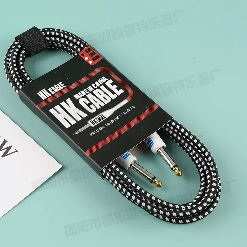 כבל חיבור לגיטרת פולק כבל חשמלי לגיטרה מקצועית אביזרים לביצועים כבל ביטול רעש אודיו