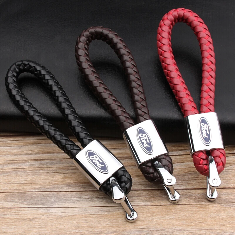 Car Keychain Key Rings Braided Rope Chain Pendant for Ford Mondeo Focus 2 3 Fiesta Kuga Fusion Explorer Edge Escape Ranger |