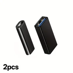 USB Type - C Dual Female Interface Extension Adapter (Black2)