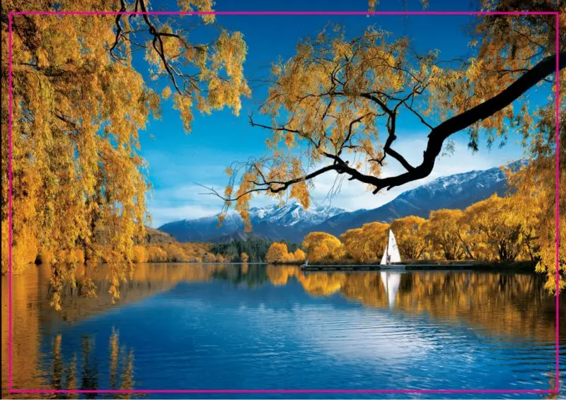 10K Landmarks Magnets ,The New Zealand'S South Island Rectangle Metal Fridge Magnet 5473 Tourism Souvenir