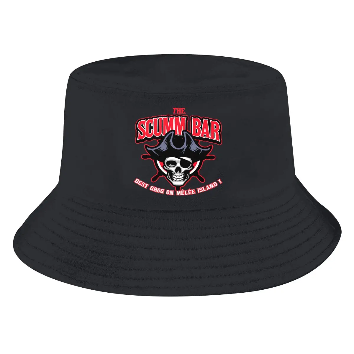Monkey Island Game Bucket Hat The Scumm Bar Best Grog Berretto Da Pescatore Da Donna Da Uomo Hip Hop Beach Cappelli Da Pesca Al Sole