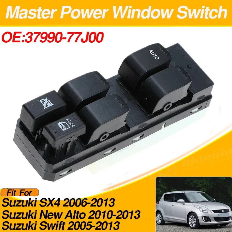 Pulsante Interruttore Alzacristallo Power Master Per Suzuki Sx4 Suzuki New Alto Suzuki Swift 662480Hq 662480A