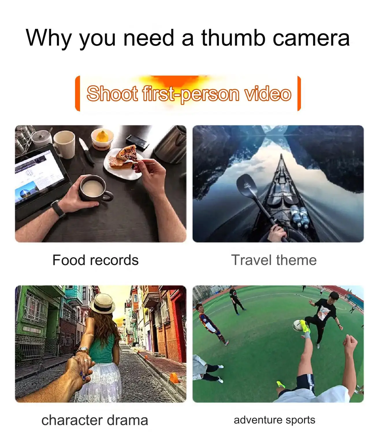 SARGO G10 thumb action camera HD anti-shake helmet riding motorcycle driving recorder vlog small fishing 2
