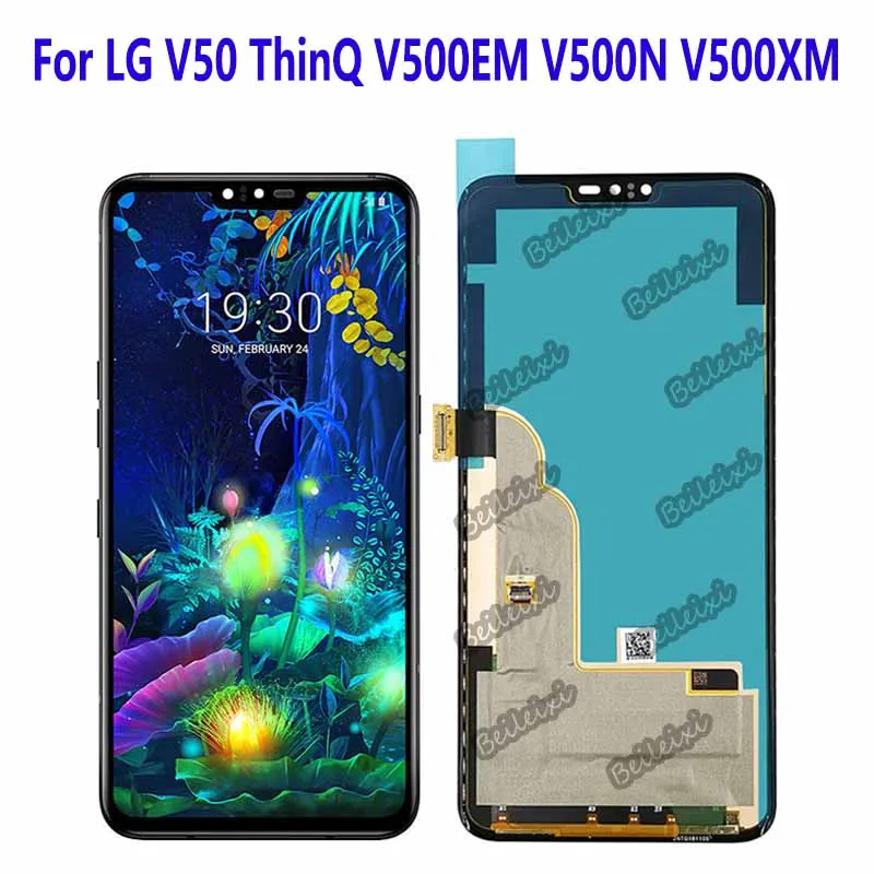 

LCD Display Touch Screen Digitizer Assembly For LG V50 ThinQ V500EM V500N V500XM V450PM V450VMB V500 V450