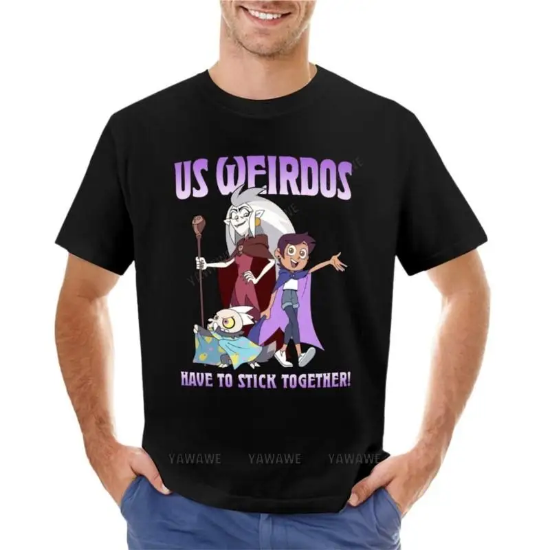 

US Weirdos Have To Stick Together Shirt The Owl House T-Shirt man clothes Blouse cat shirts men short sleeve t shirts
