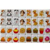 64 Pcs Food and Ball Flag Pattern Mahjong with Animals Mahjong Board Game Single and Double Play Kids Learning Educational Toys 4