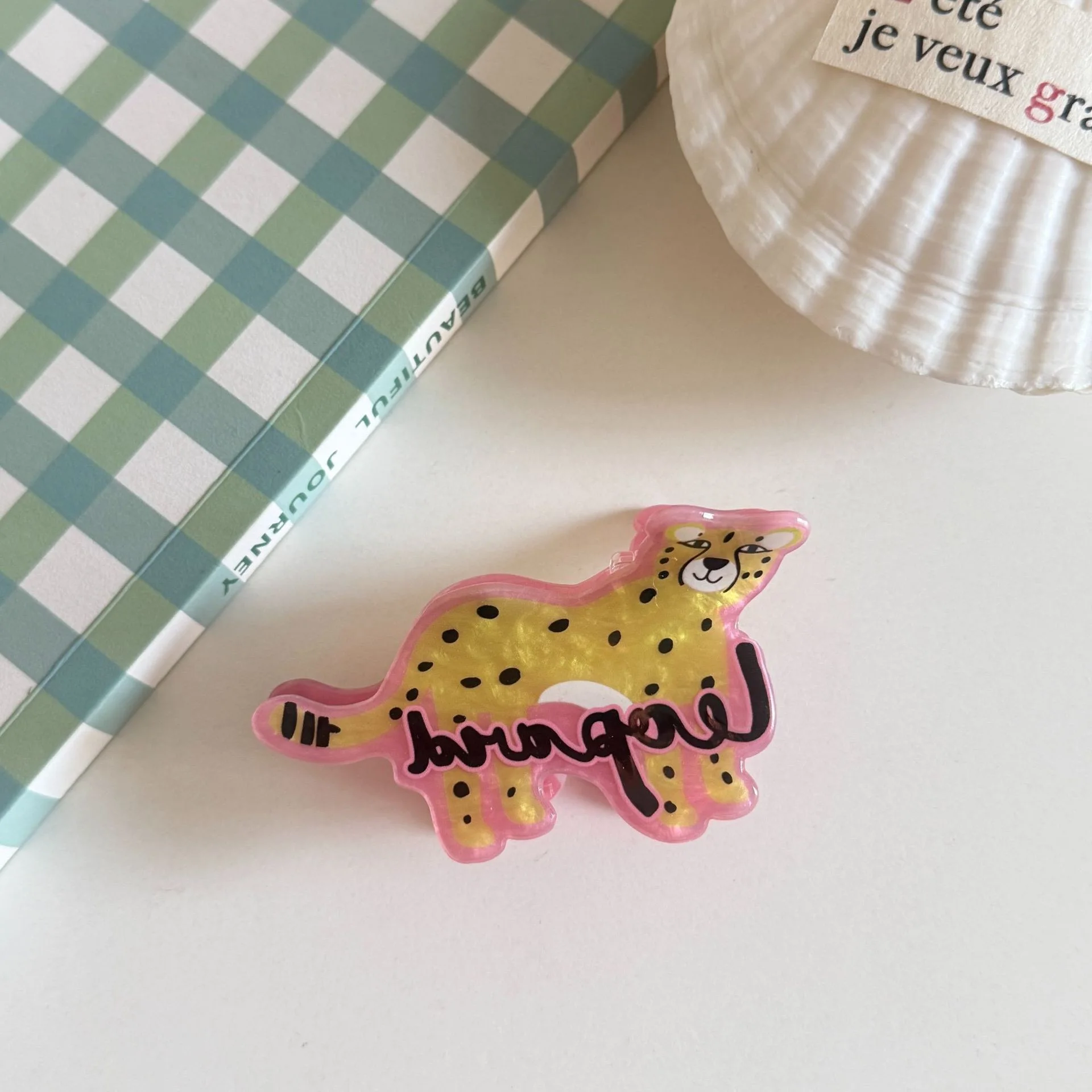1pc Nette Tier Greif Clip Acryl Haar Greifen Cartoon Vielseitig Shark Clip Neue Haar Clip – Detail 11