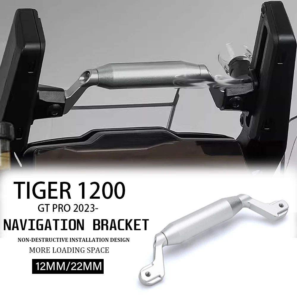

New Motorcycle Mobile Phone Navigation Bracket Support 12MM/22MM For TIGER1200 TIGER 1200 Tiger1200 Tiger 1200 GT Pro 2023-