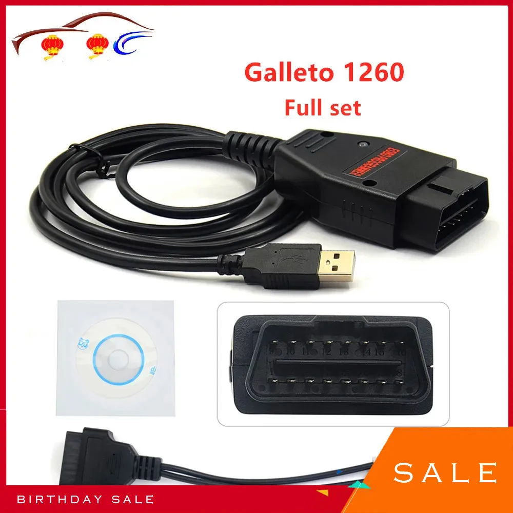 

Новый диагностический интерфейс Galleto 1260 EOBD2 Galletto 1260 интерфейсы Настройка EOBD инструменты ECU Flasher