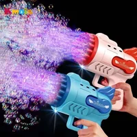 29 Holes Rocket Bubble Gun Bubble Toys Children Gifts Rechargeable Electric Bubbles Machine Outdoor Summer Toys for Kids Girls 1