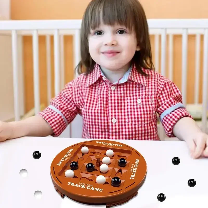 Board Games Desktop Game Toys Learning Board Toy 4 in A Row Game Educational Orbit Logic Board Game For Kids Family Party Table Top Strategy Board Night