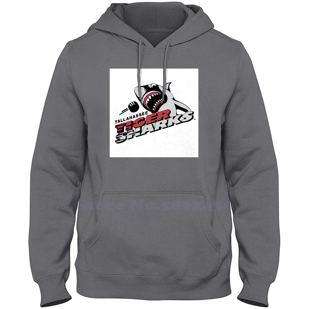 

Повседневная одежда, Свитшот из 100% хлопка с графическим принтом таллахассе, тигр, акулы