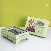 Disposable Grill Grill Picnic Stove Portable Household Outdoor Fruit Charcoal Smokeless Grill Charcoal 4