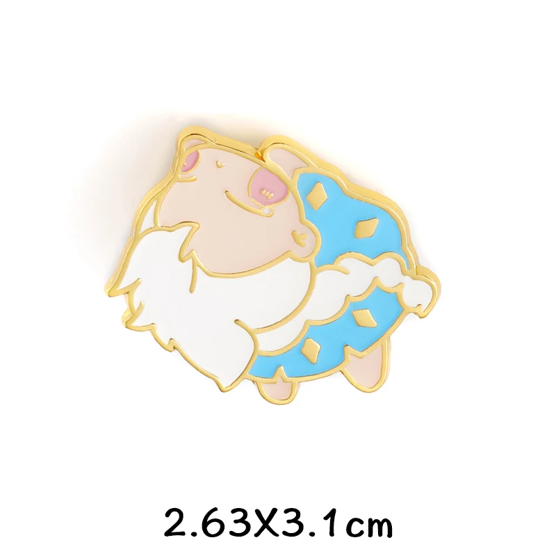 Anime Sky: Children of the Light Guangyu White Bird Badge Souvenir Button Brooch Pin Japanese Medal Clothing Decor Cosplay Gifts anime halloween costumes Cosplay Costumes