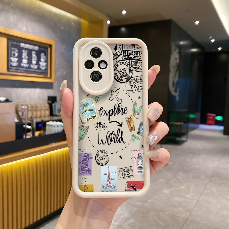 Minimalist Summer World Travel Soft Phone Case