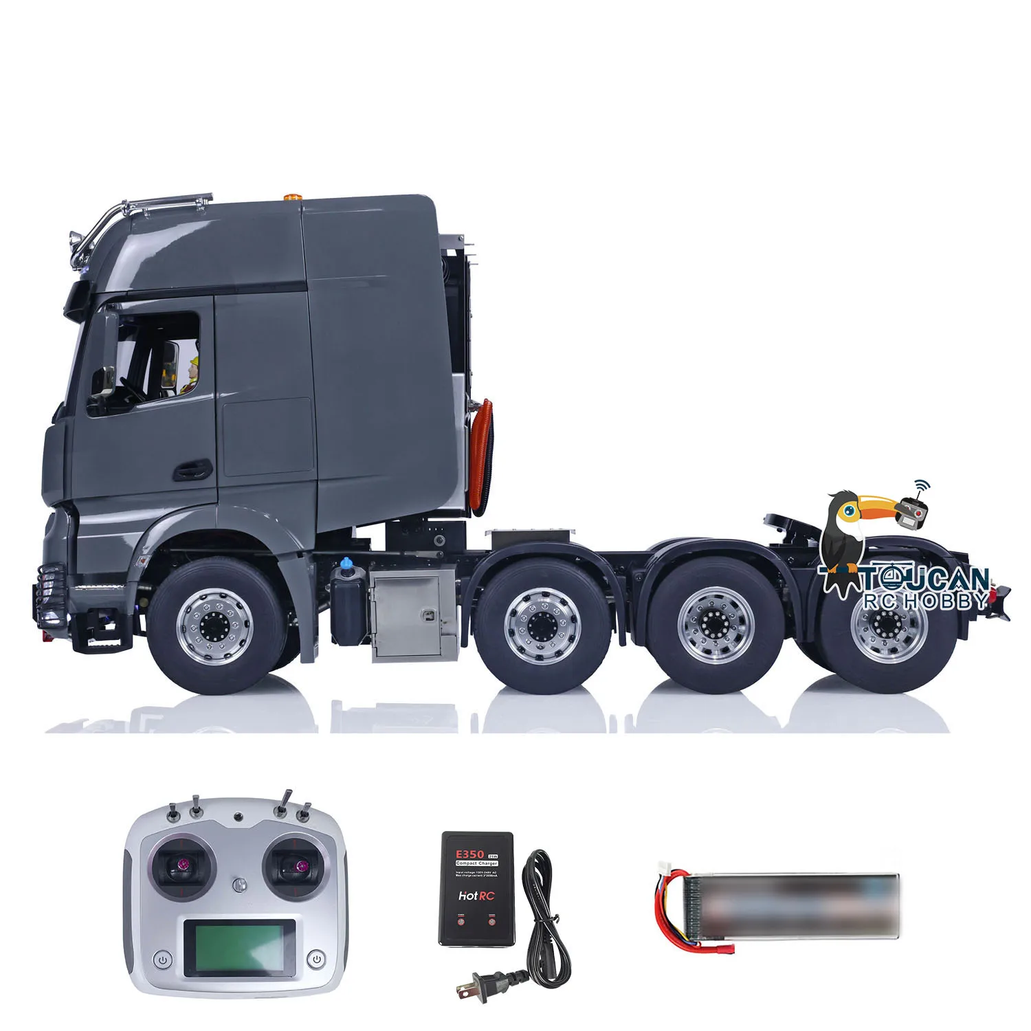 LESU Metal Chassis 1:14 RC Tractor Truck Remoted Car Toucan RC Hobby Ready to Run DIY Painted Assembled Vehicle Model for Boys 2