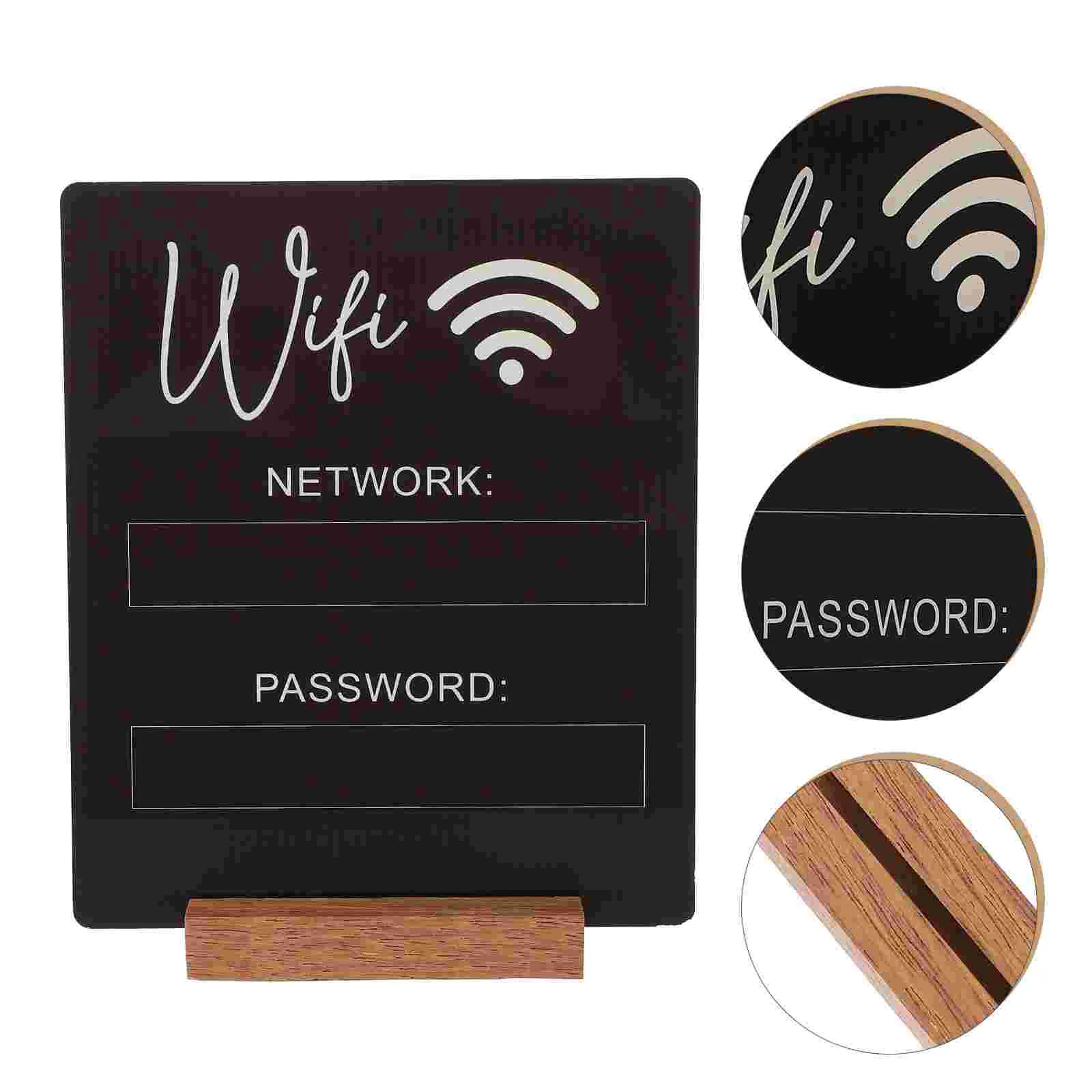 

WIFI Password Sign for Guest Room WIFI Sign Freestanding Sign Centerpiece for Home Restaurant