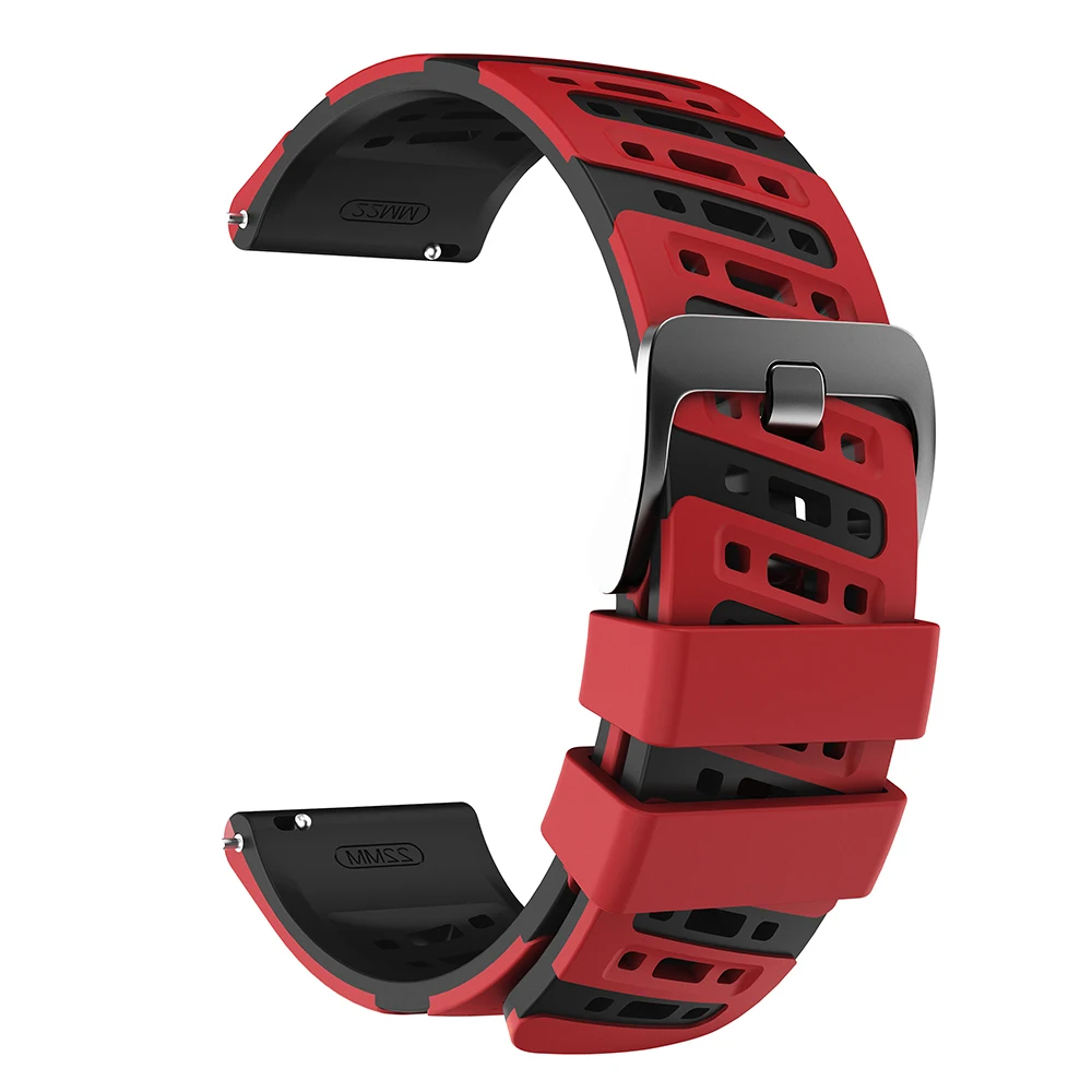 Silicone Sport Wristband - 22mm Watch Strap