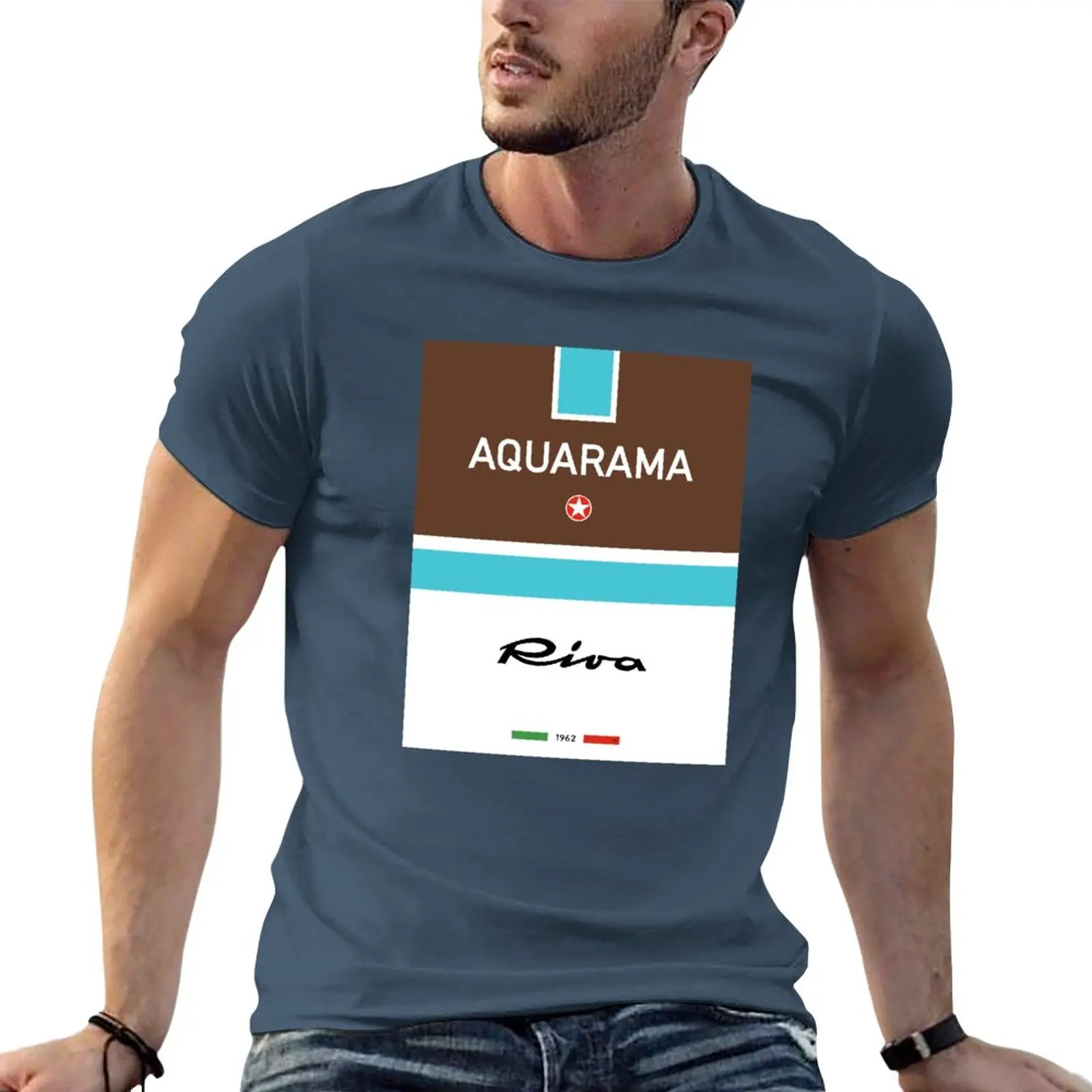 Riva Aquarama Rivarama Runabout Italia Italia T-Shirt T-Shirt Tinta Unita T-Shirt Alte Da Uomo