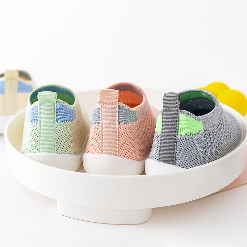 Spring Popular New Baby Shoes Mesh Knit Breathable Kid Girls Boys 0-3T Summer Slip-On Casual Sneakers Toddler Non-Skid Prewalker images - 6