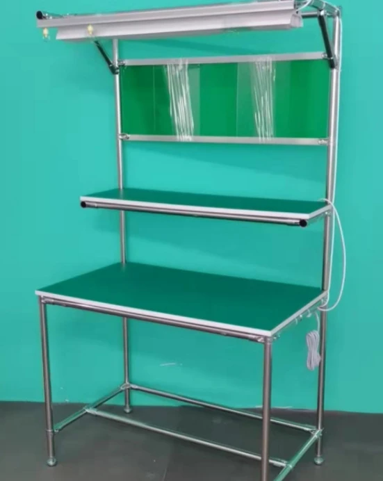

Lean management workbench Jingyuanyi anti-static inspection assembly line workshop assembly operation line bar workbench