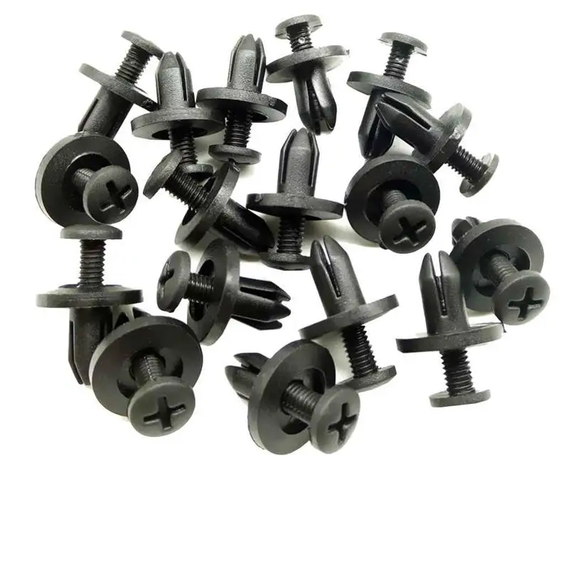 30X Auto Fermaglio Rivetti Plastica Parafango Paraurti Push Clips 8mm
