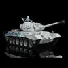 2.4G HENG LONG 1/16 7.0 Customized FPV Camera USA M26 RC Tank 3838 Metal Tracks Wheels Stickers Steel Gearbox Toys TH17321-T4 5