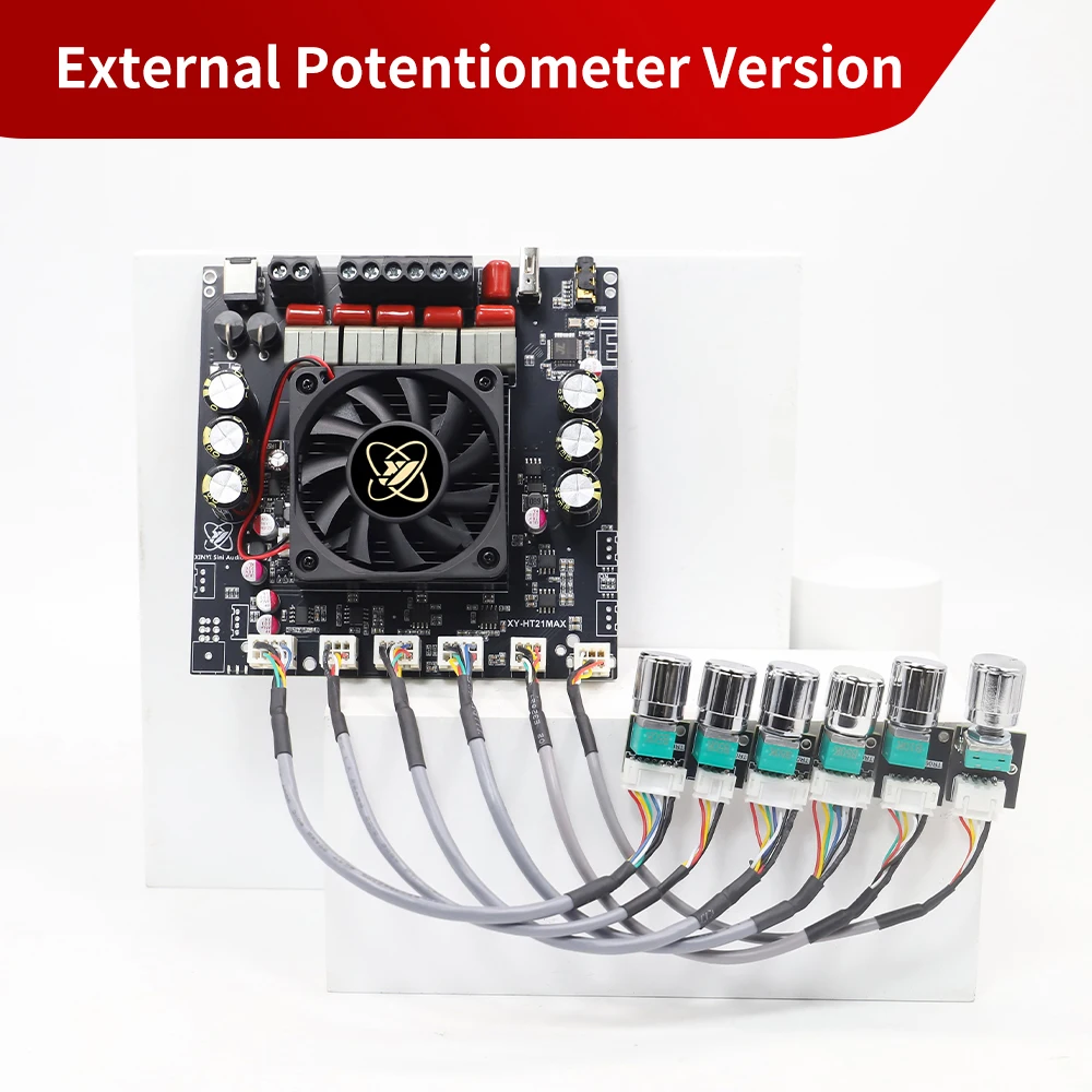 XY-HT21MAX 2.1 Channel Bluetooth Amplifier Board DC 12-42V TPA3223