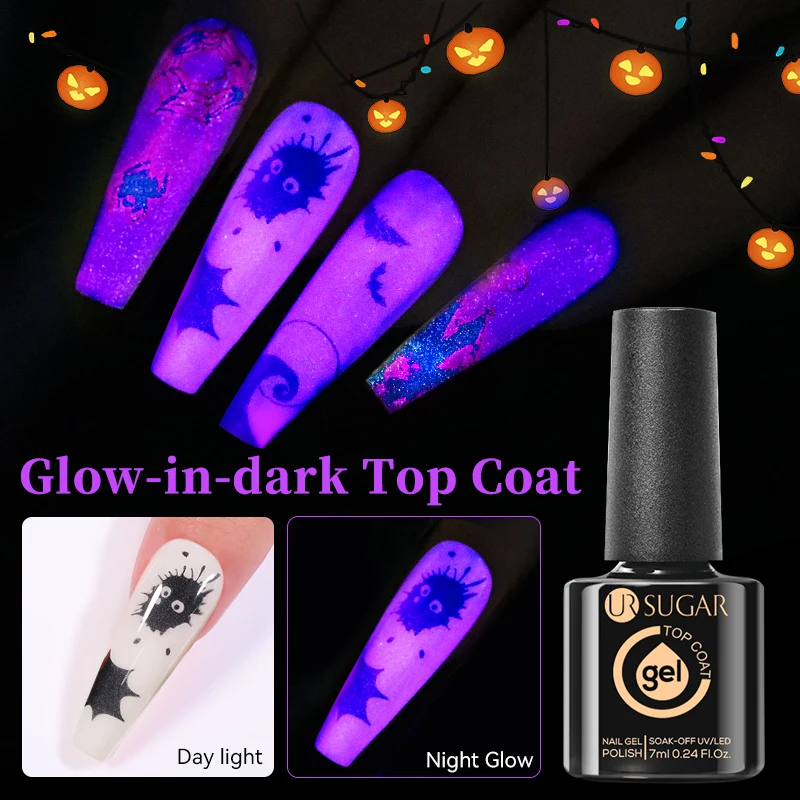 Ur Zucker 7ml leuchtender Gel Nagellack Sommer leuchten in dunklen fluor zieren den Dec klack UV LED Gel semi-permanent Gel Lack einweichen