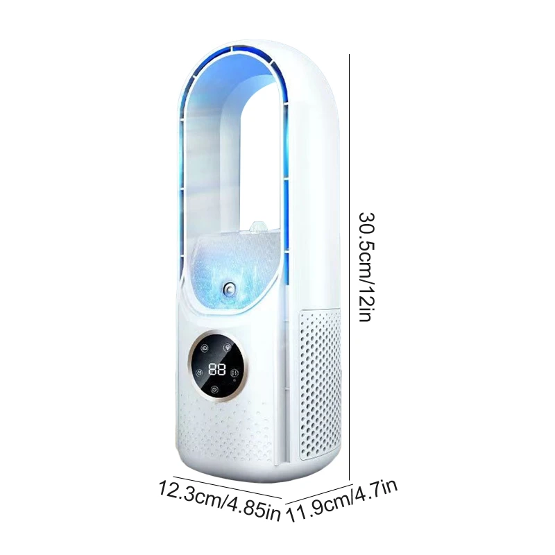 Small Portable Air Conditioners Fan with 6 Wind Speeds for Household Office images - 6