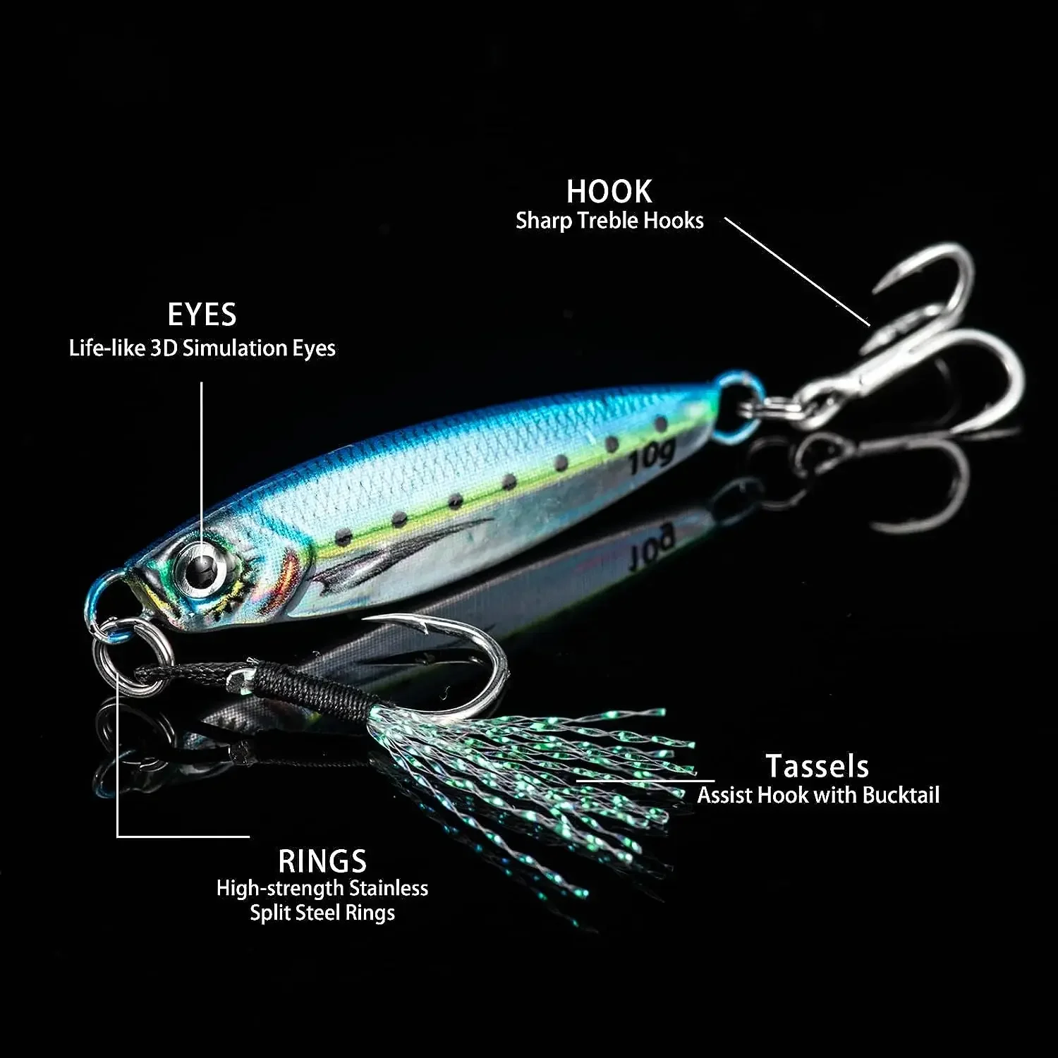 HAIMALUO 150MM heureux doux leurre de pêche gabarit tête crochet