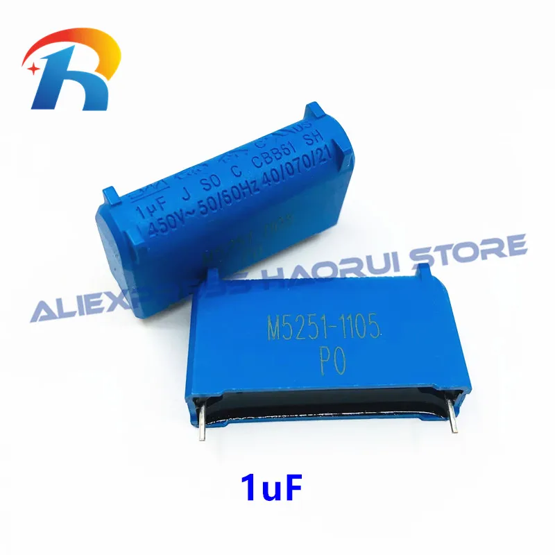 10 teile/los BM CBB61 1uF 1,2uF 1,5uF 2uF 2,5uF 3uF 450VAC klimaanlage fan Pin typ Motherboard kondensator start komponente – Detail 2