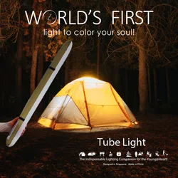 ZTARX Outdoor Infatable folding Light Solar Charge Lamp Camping Lanter Tent Lighting with Magnetic USB Charging Handheld Light